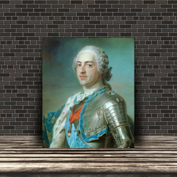 Regele Francezilor, Ludovic al XV-lea - Tablou canvas bărbați personalizat PortreteRegale.ro